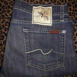 7 For All Mankind low-rise bootcut jeans size 29